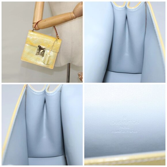 LOUIS VUITTON Monogram Vernis Spring Street Hand Bag Gris - Picture 16 of 16